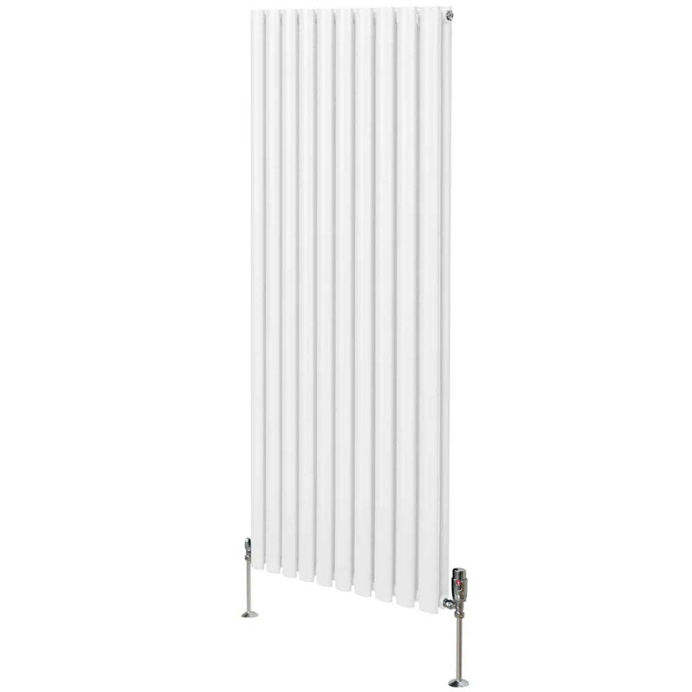 Monster Shop 6691BTU White Oval Column Radiator and Valves 1600 x 600mm Image 3