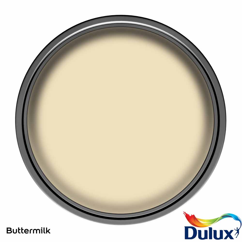 Dulux Walls & Ceilings Buttermilk Matt Emulsion Paint 2.5L Image 3