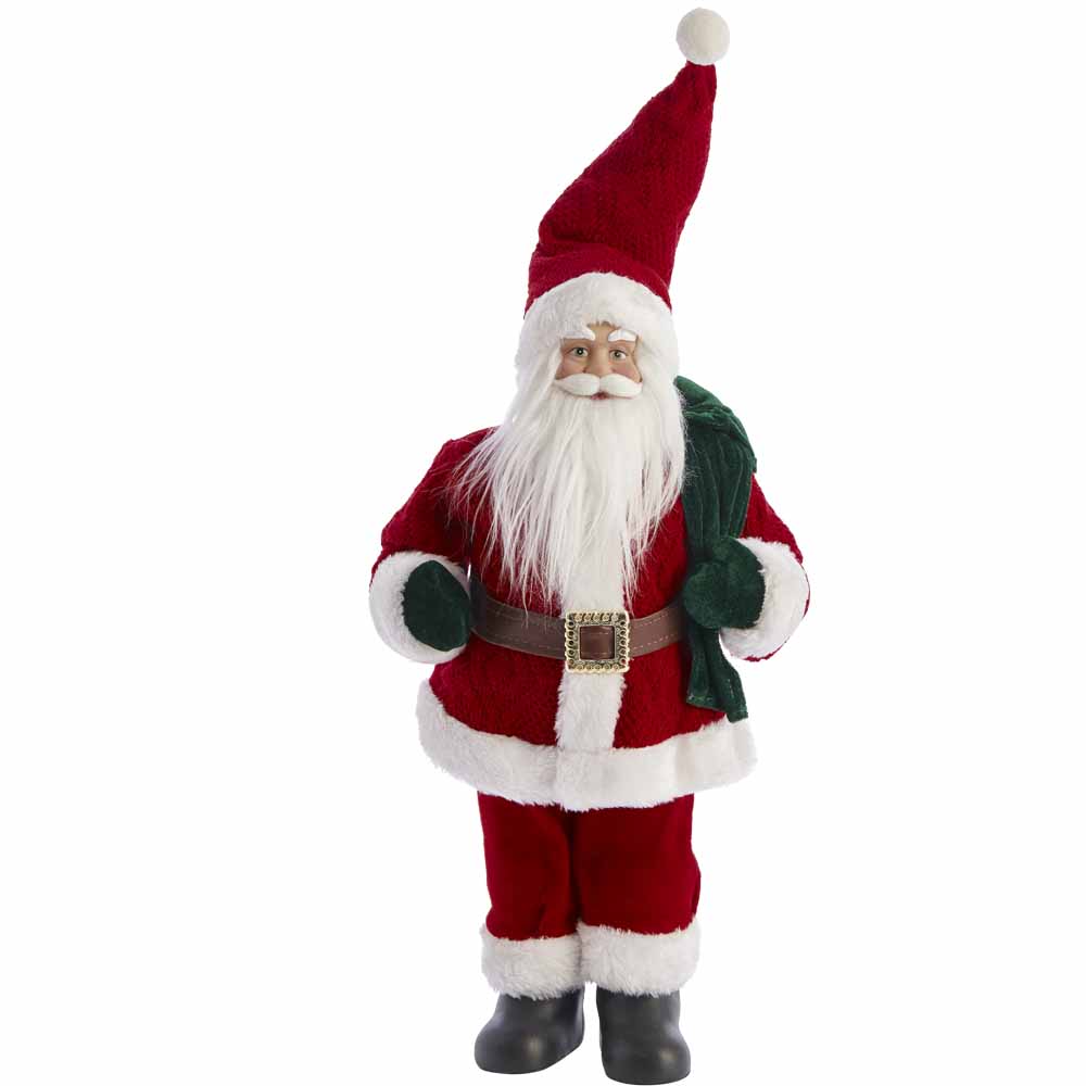 Wilko Small Standing Santa Christmas Decoration Image