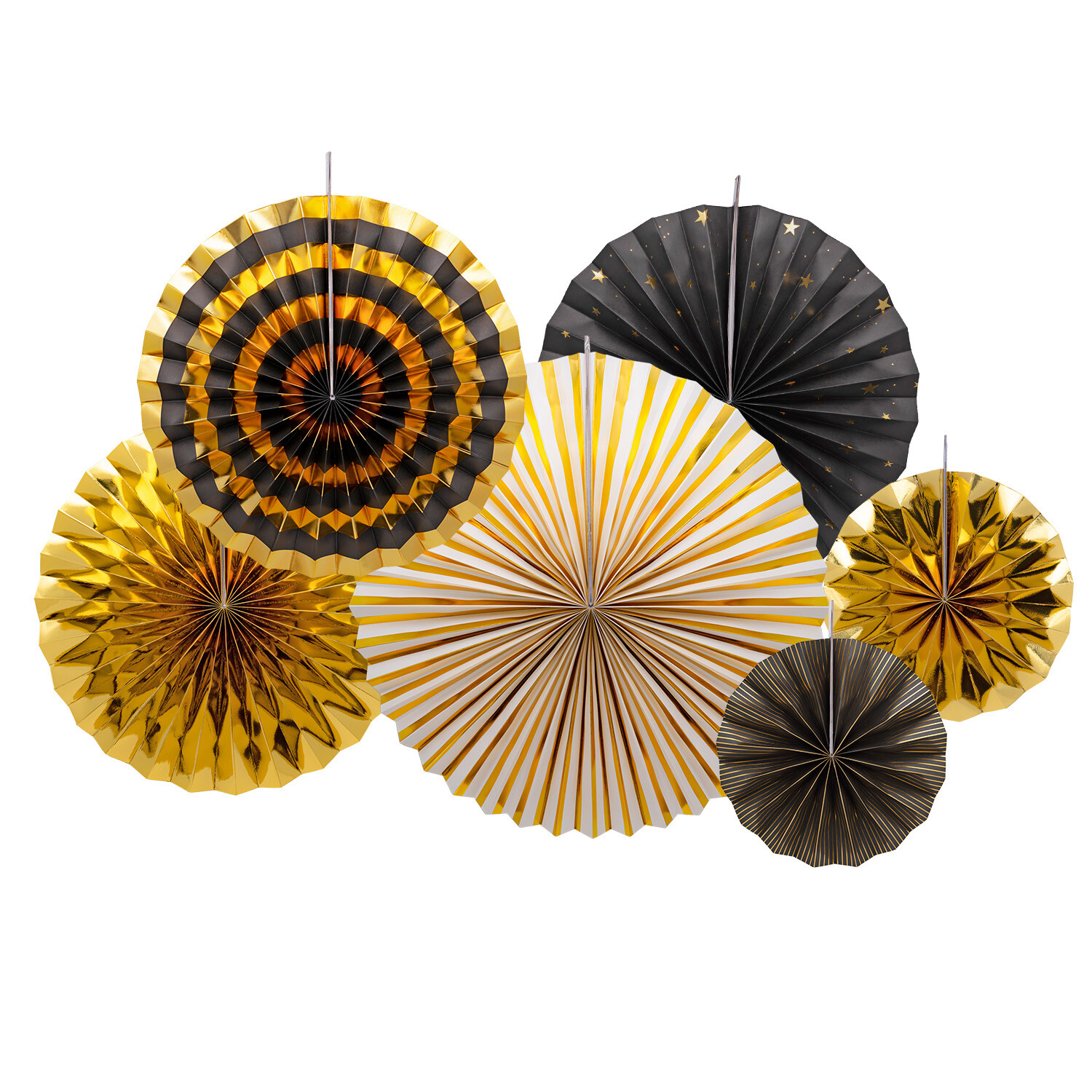 6 Piece New Year Fan Deco Kit Image 1