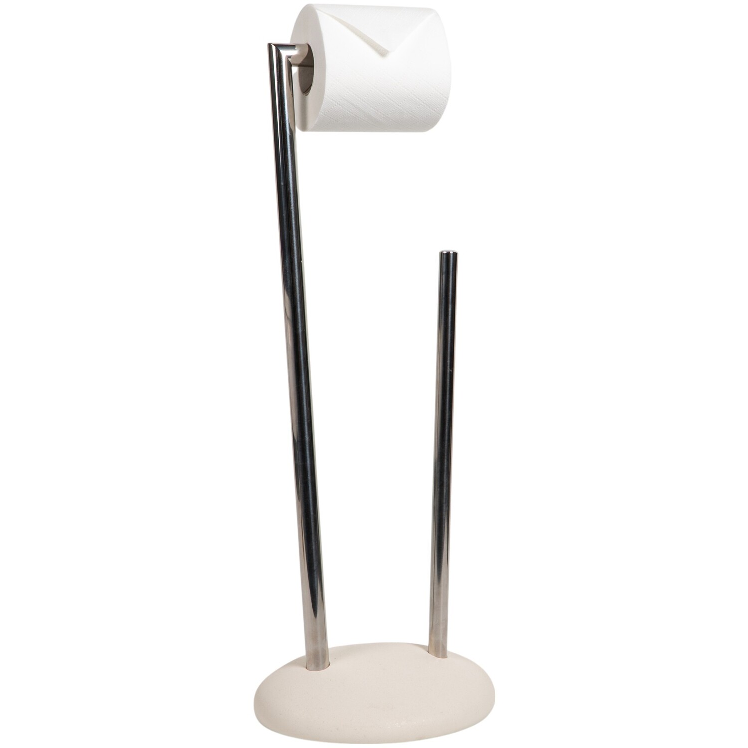Pebble Toilet Roll Holder Silver Image 3