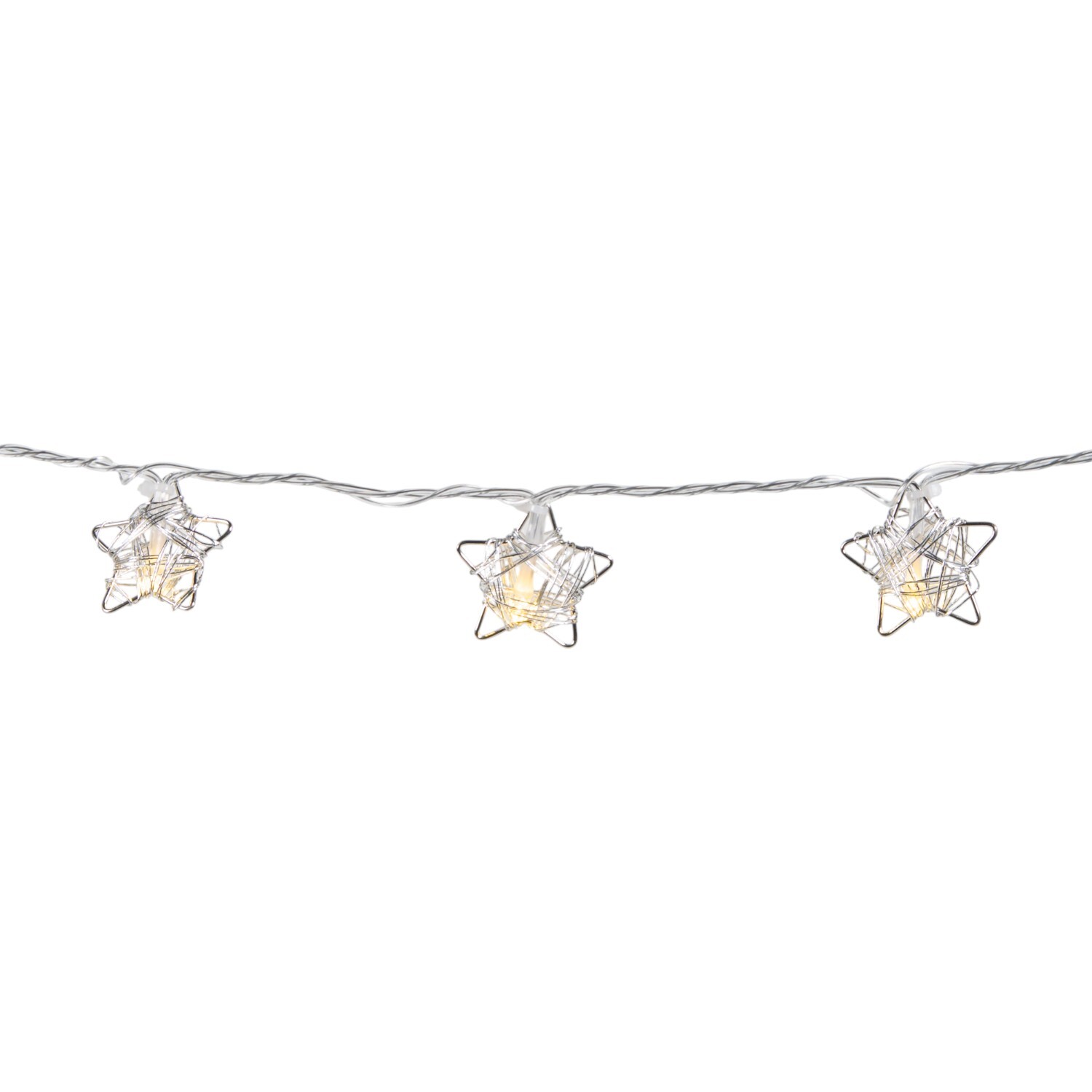100 LED Star String Light White Image 4