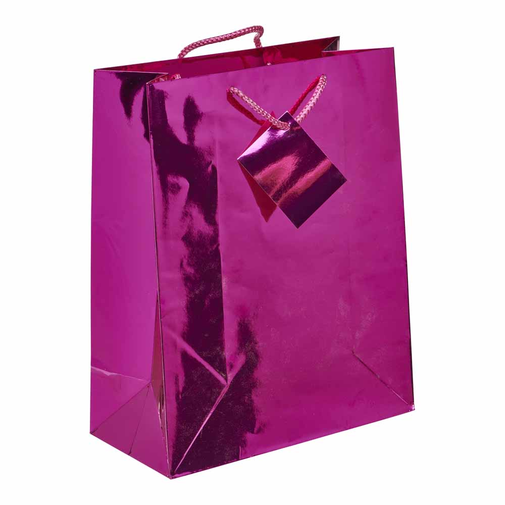 Wilko Gift Bag Foil Holographic Large Image