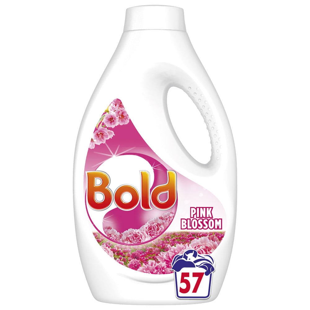Bold 2 in 1 Pink Blossom Washing Liquid 57 Washes Case of 3 x 1.995L Image 2