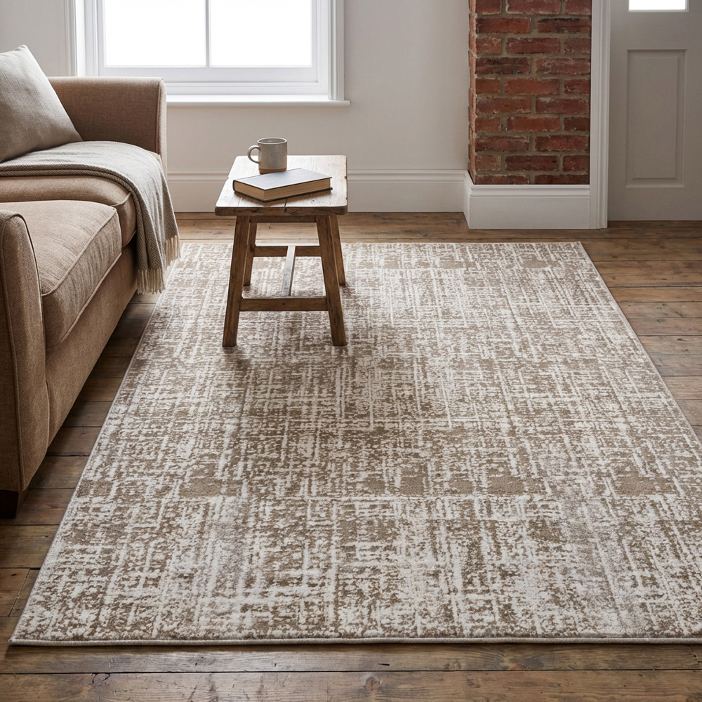 Eden Texture Rug - Beige Image 4