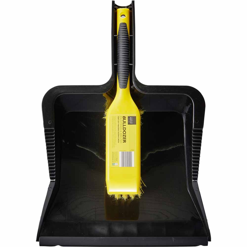 Charles Bentley Outdoor Heavy Duty Dustpan and Brush Set Image 3
