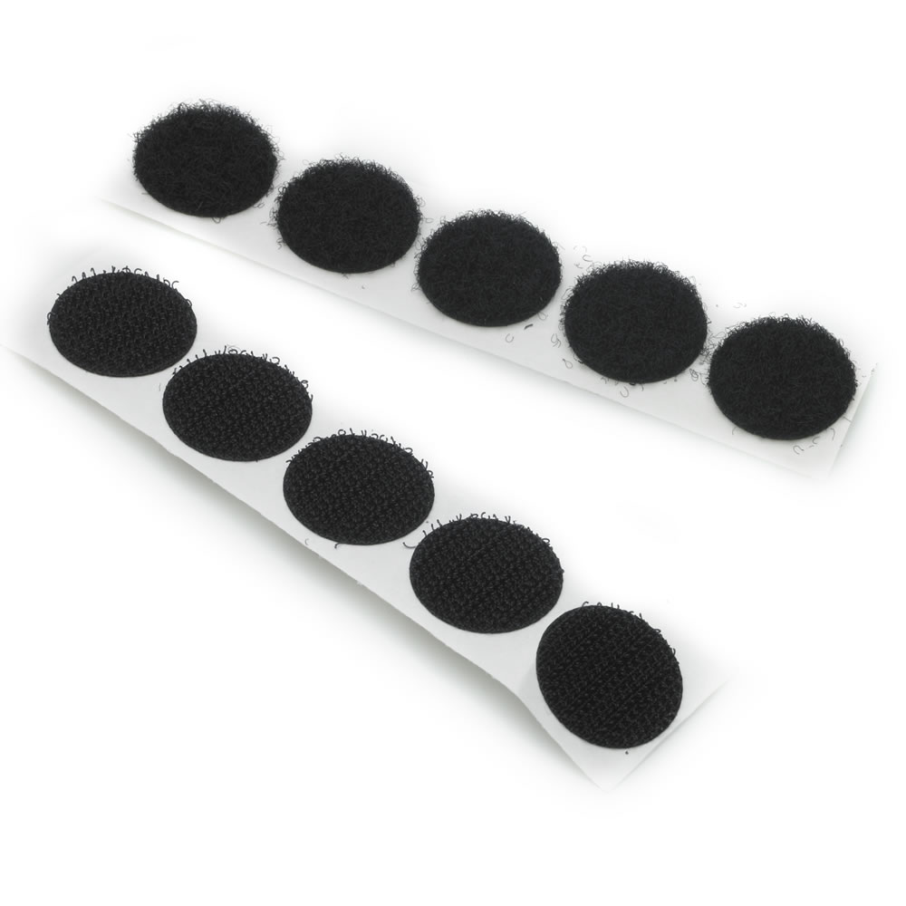 Wilko 20mm Black Hook and Loop Discs 50 pack Wilko