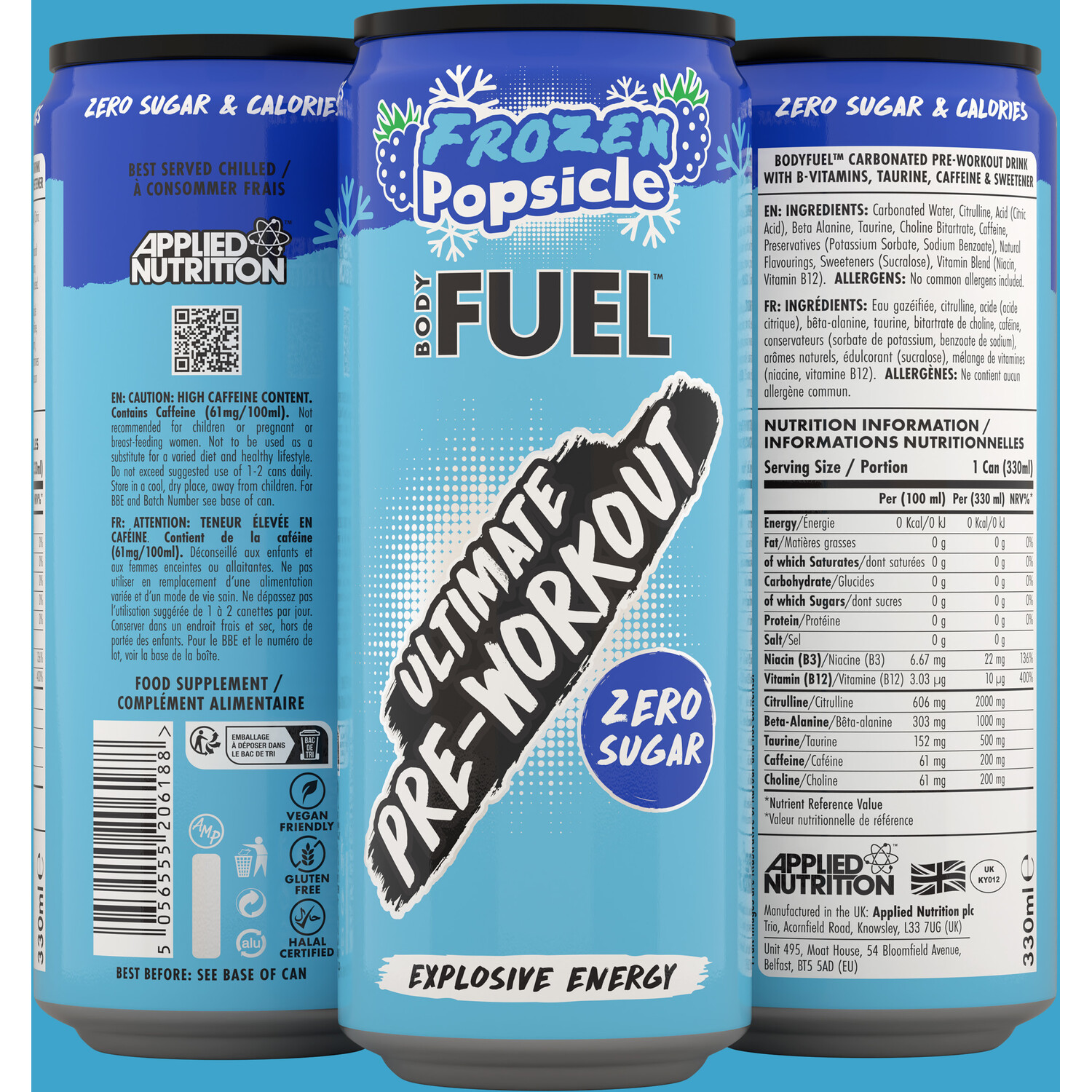 Body Fuel Pre-Workout Can Frozen Popsicle Image 2