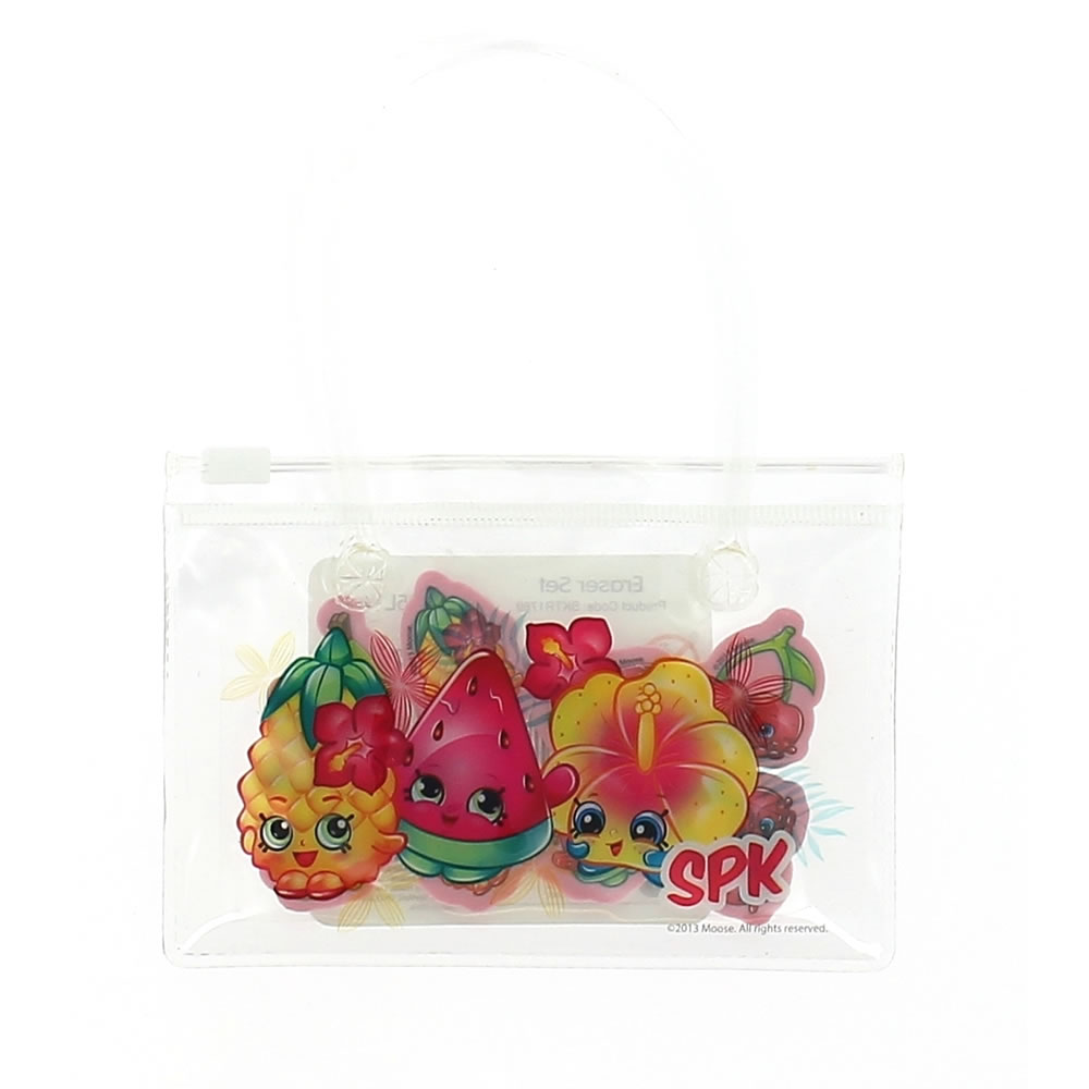 Shopkins Eraser Set 6 pack Wilko