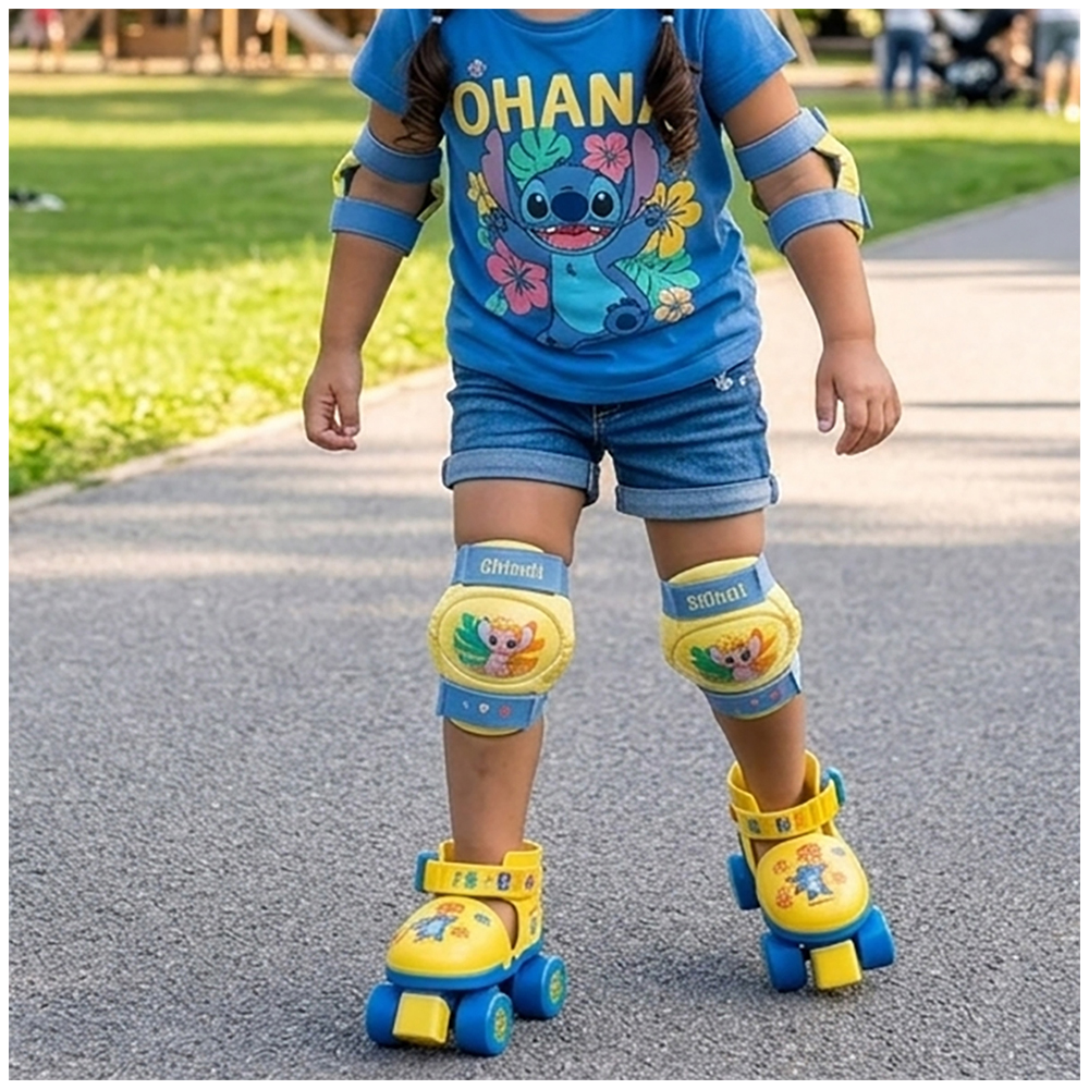 Mondo Kids Disney Stitch Adjustable Quad Roller Skates Image 2