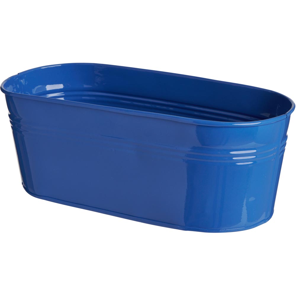 Single Wilko Indoor Trough Planter Tins in Assorted Colours Wilko