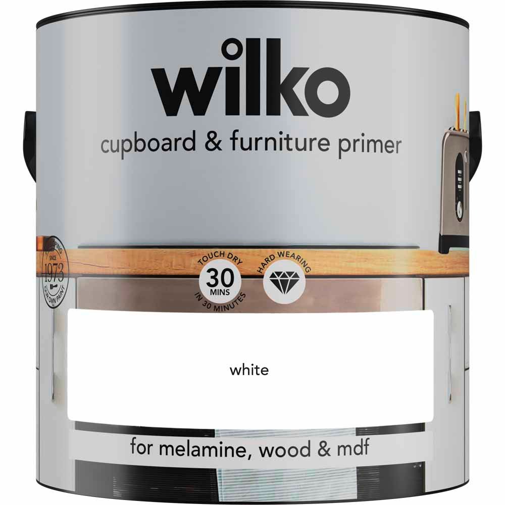 Wilko Quick Dry White Furniture Primer 2.5L Image 2