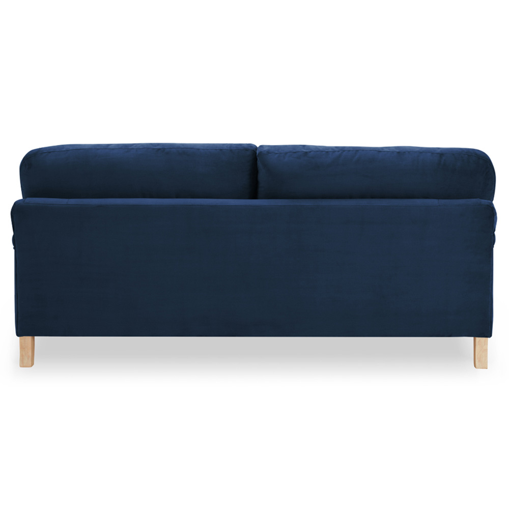 Home Detail Oxford 3 Seater Navy Blue Velvet Sofa Image 5