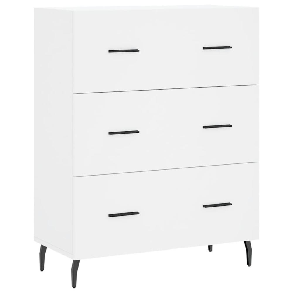 vidaXL 2 Door 3 Drawer White Highboard Image 7