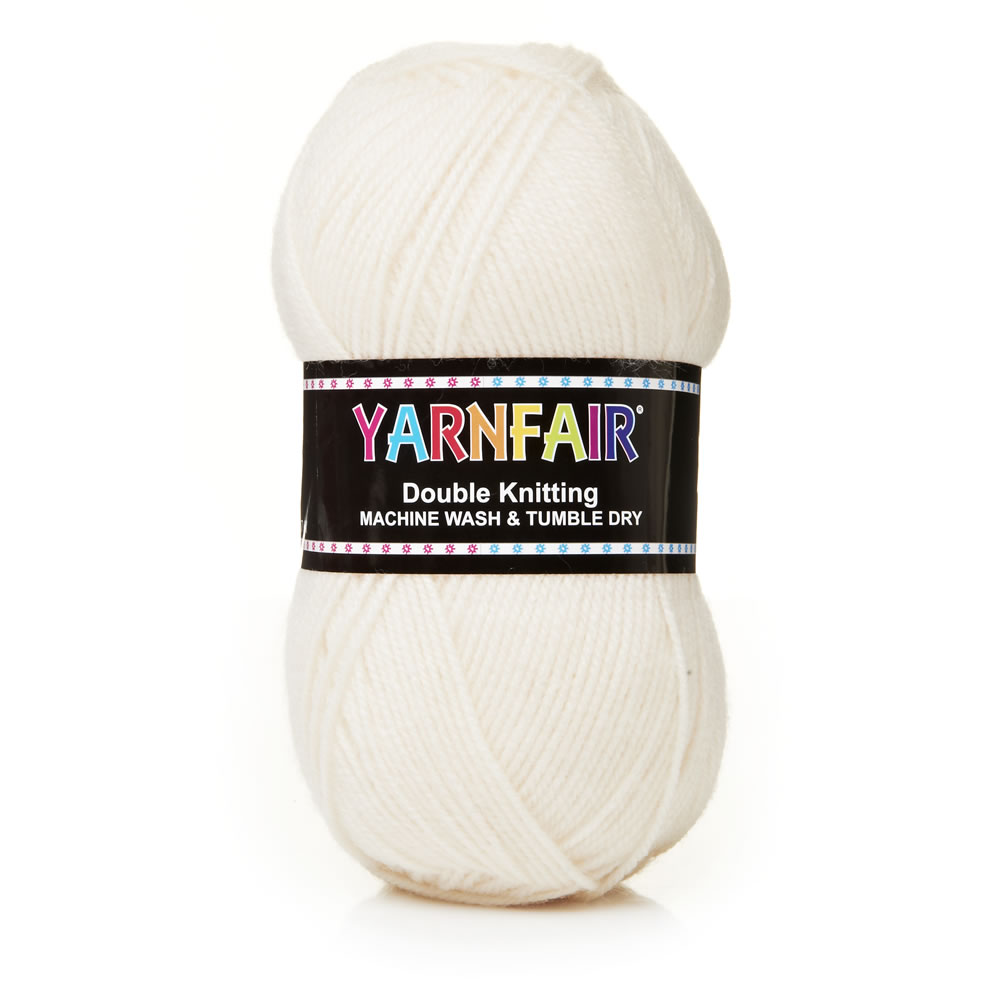 Yarnfair DK  Acrylic Yarn Cream 100g Image