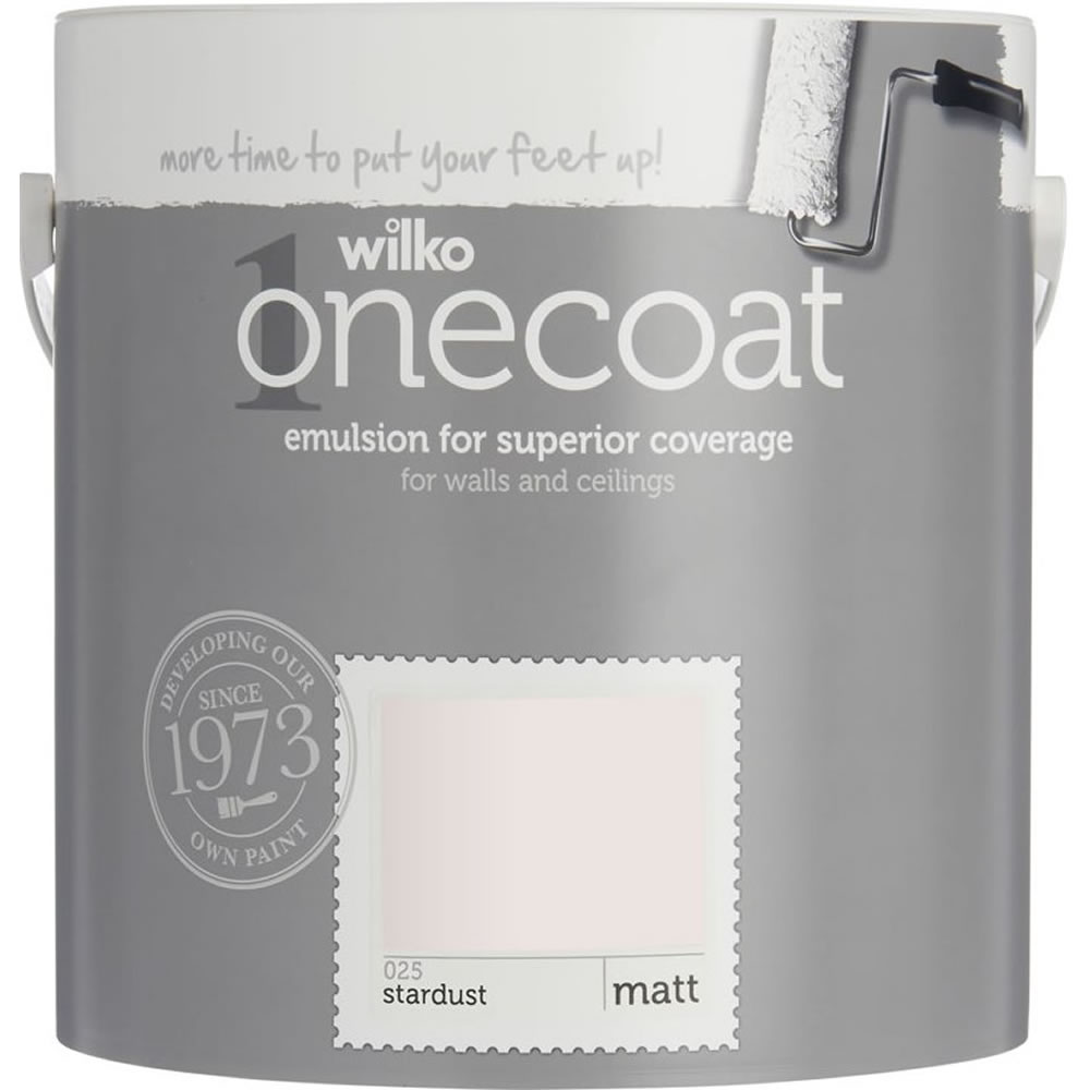 Wilko One Coat Stardust Matt Emulsion Paint 2.5L Image 1