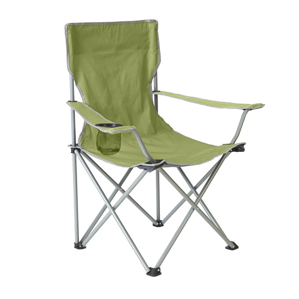 Wilko Camping Chair Green Image