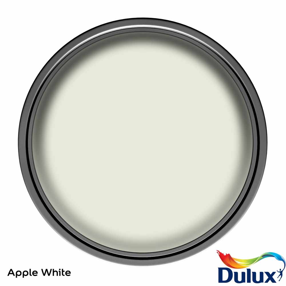 Dulux Walls & Ceilings Apple White Matt Emulsion Paint 2.5L Image 3