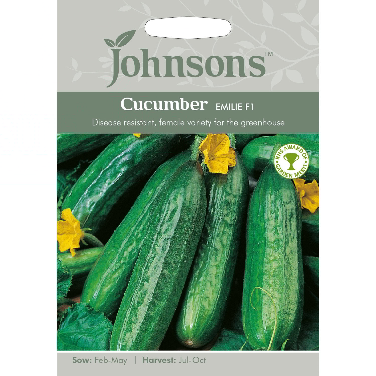 Johnsons Pack of Emilie F1 Cucumbers Image 1