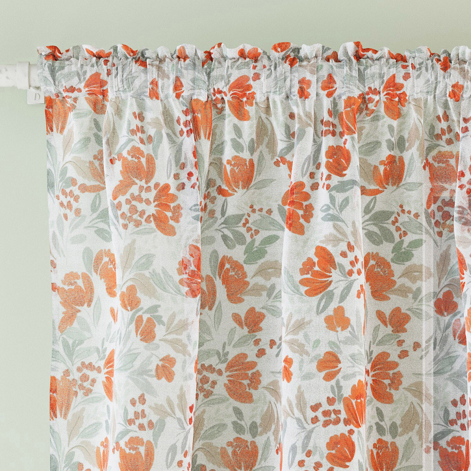 Mia Curtain Panel Burnt Orange 183cm Image 2