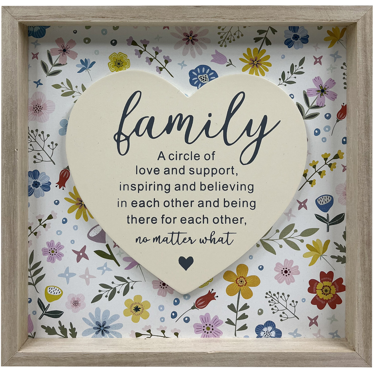 Vibrant Floral Sentiment Plaque - Natural Image 1