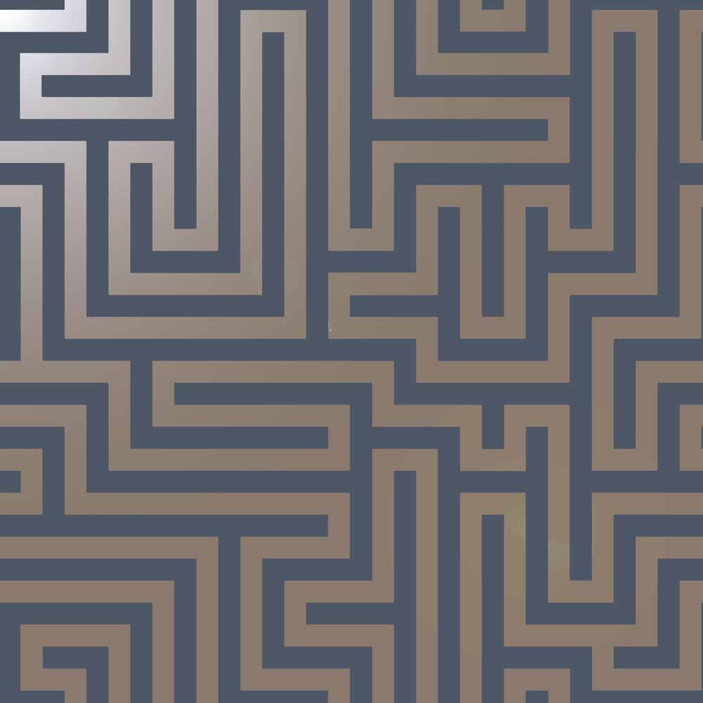 Holden Glistening Maze Navy Wallpaper Image 1