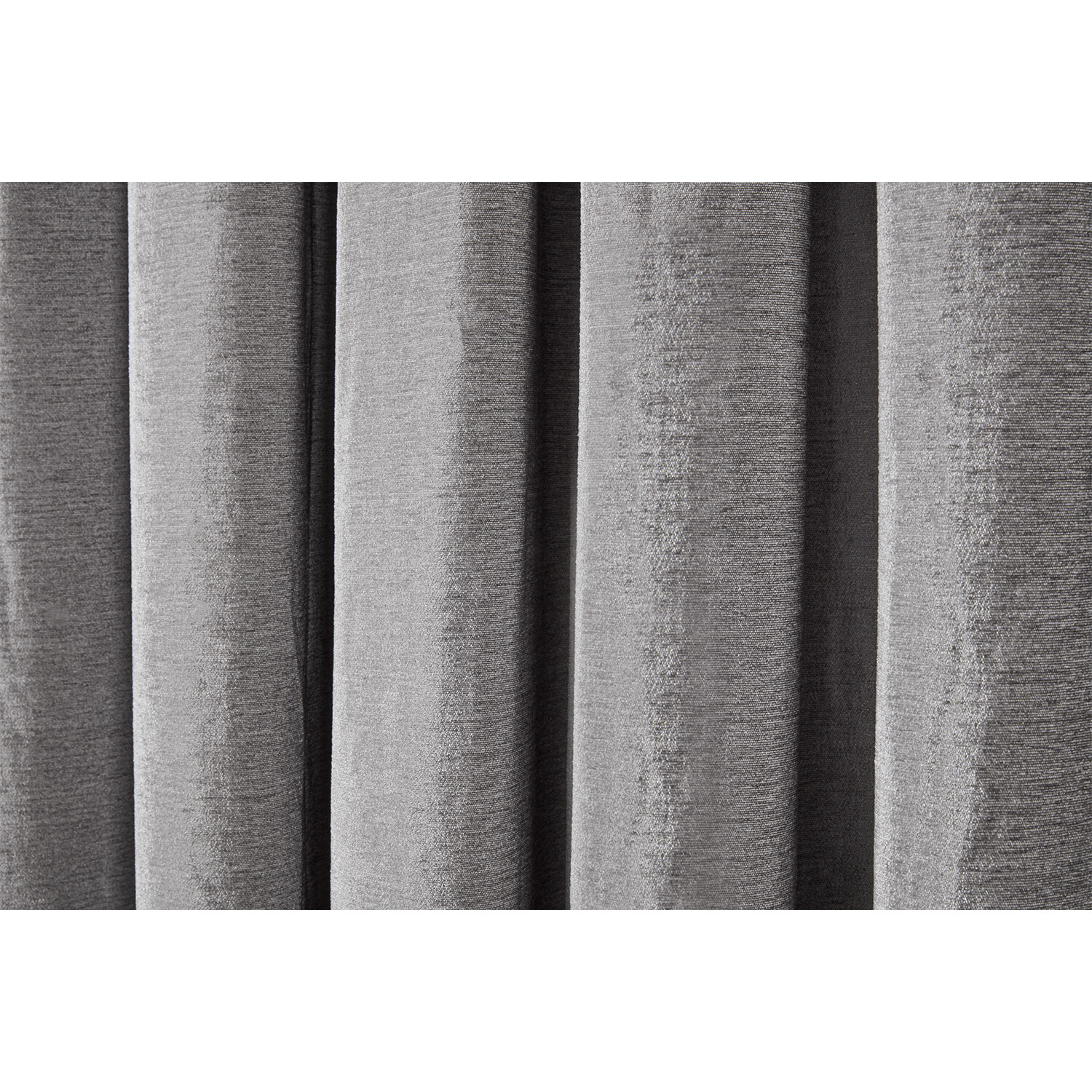 Divante Grey Chenille Taped Curtain 168 x 137cm Image 4