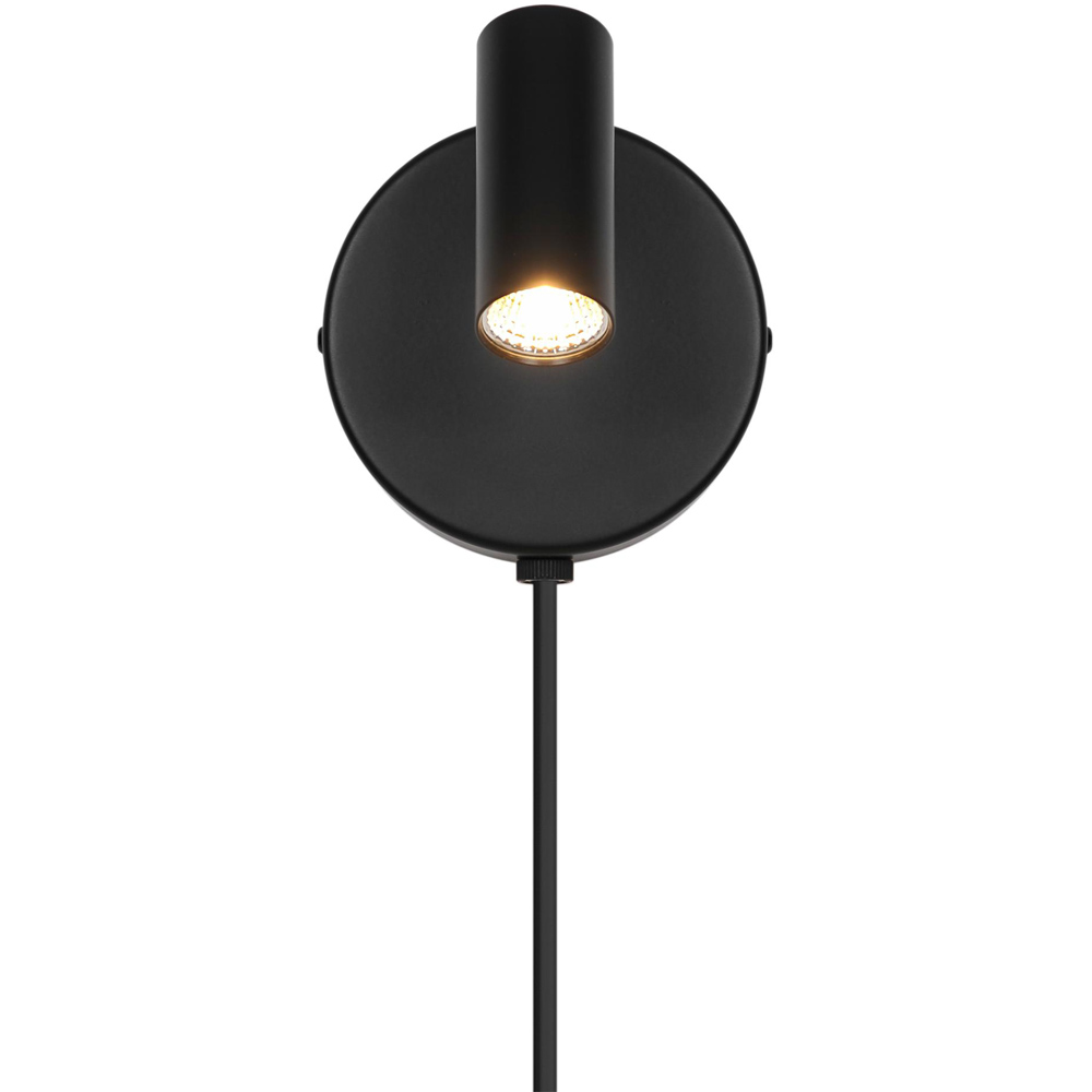 Nordlux Omari 320 Lumens 2700K Black Round LED Wall Light Image 3