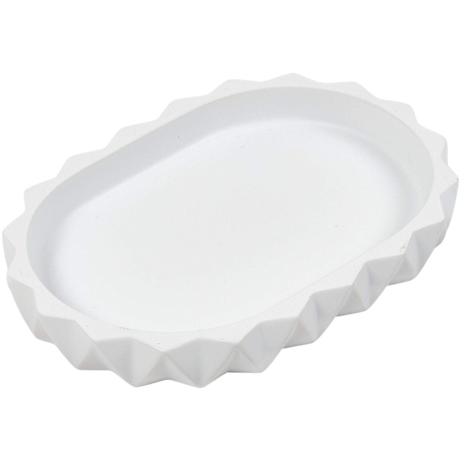 Milan Soap Dish White Image 3