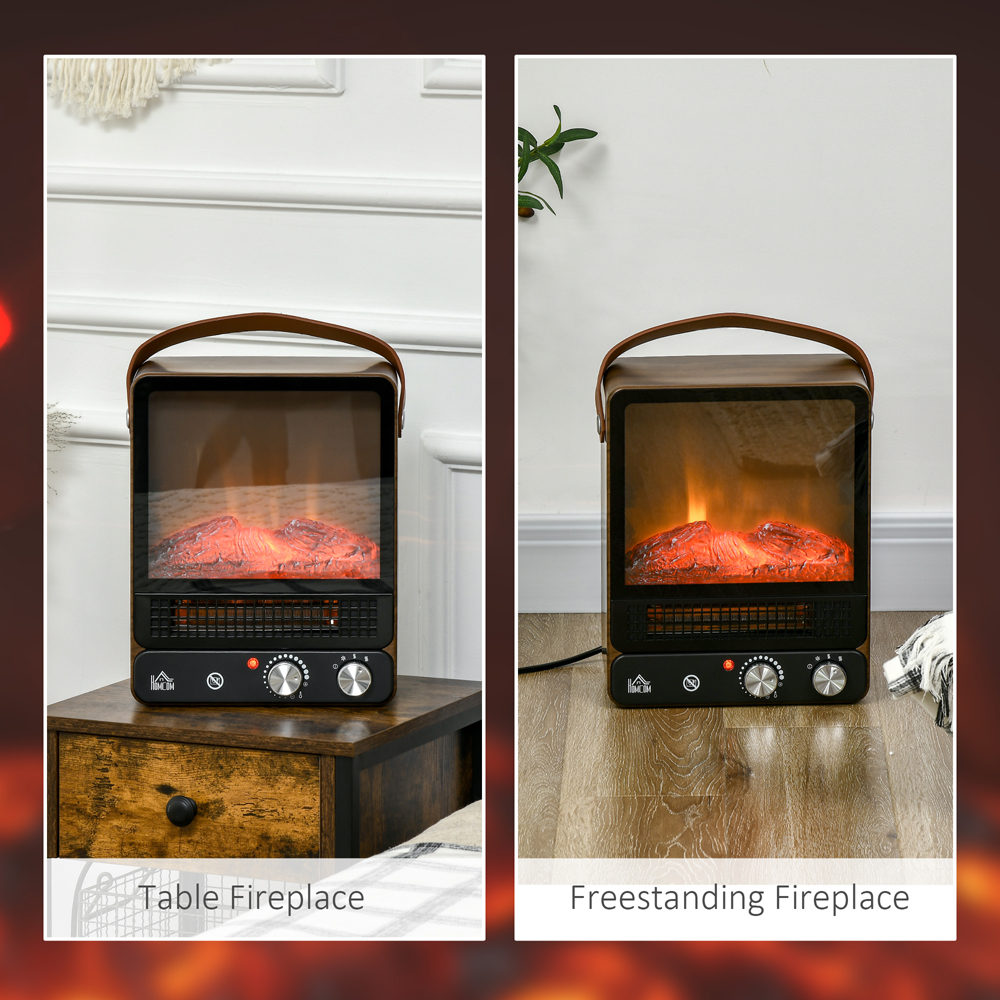 HOMCOM Ava Tabletop Electric Fireplace Heater Image 6