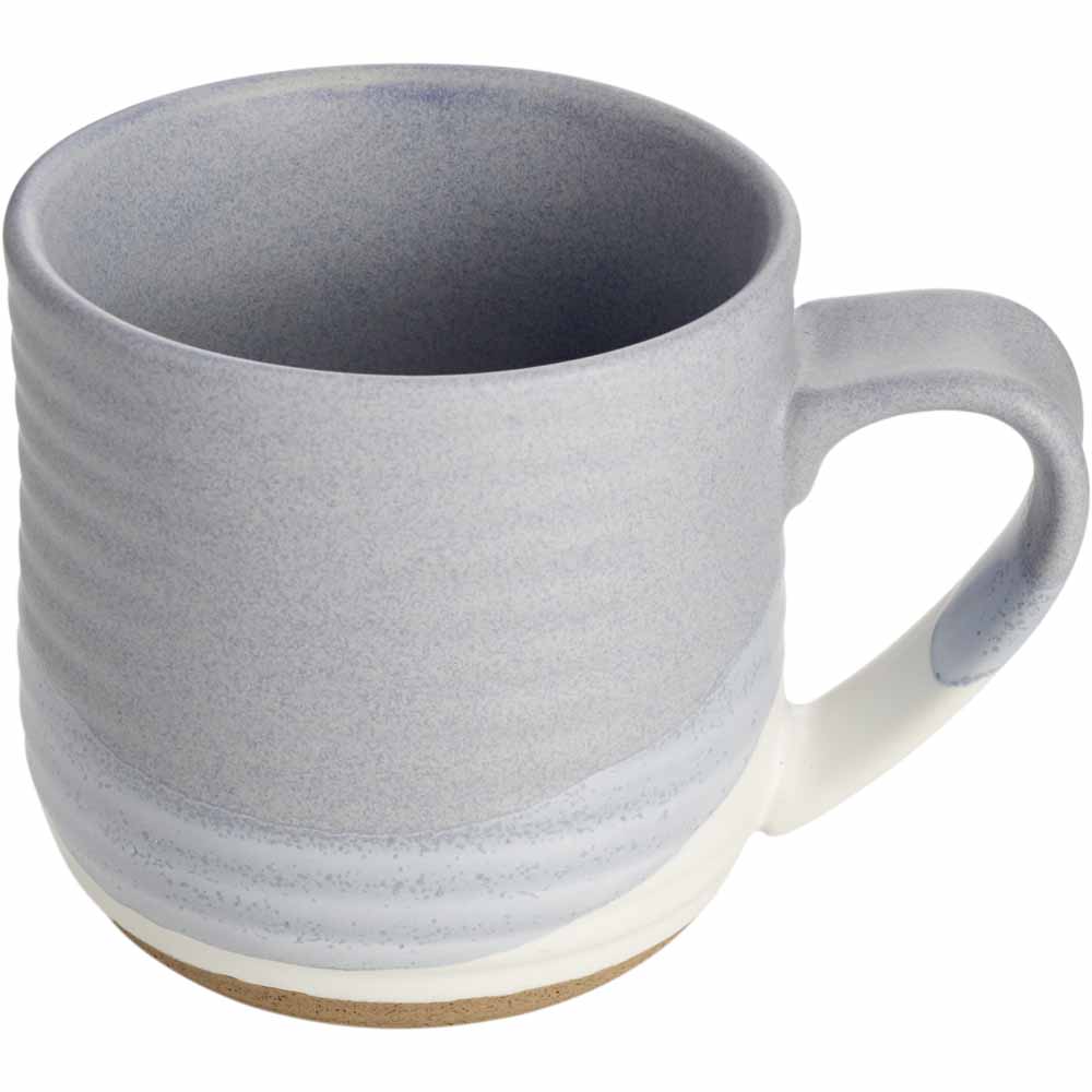 Wilko  Light Grey Artisan Speckled Dip Mug Image 2