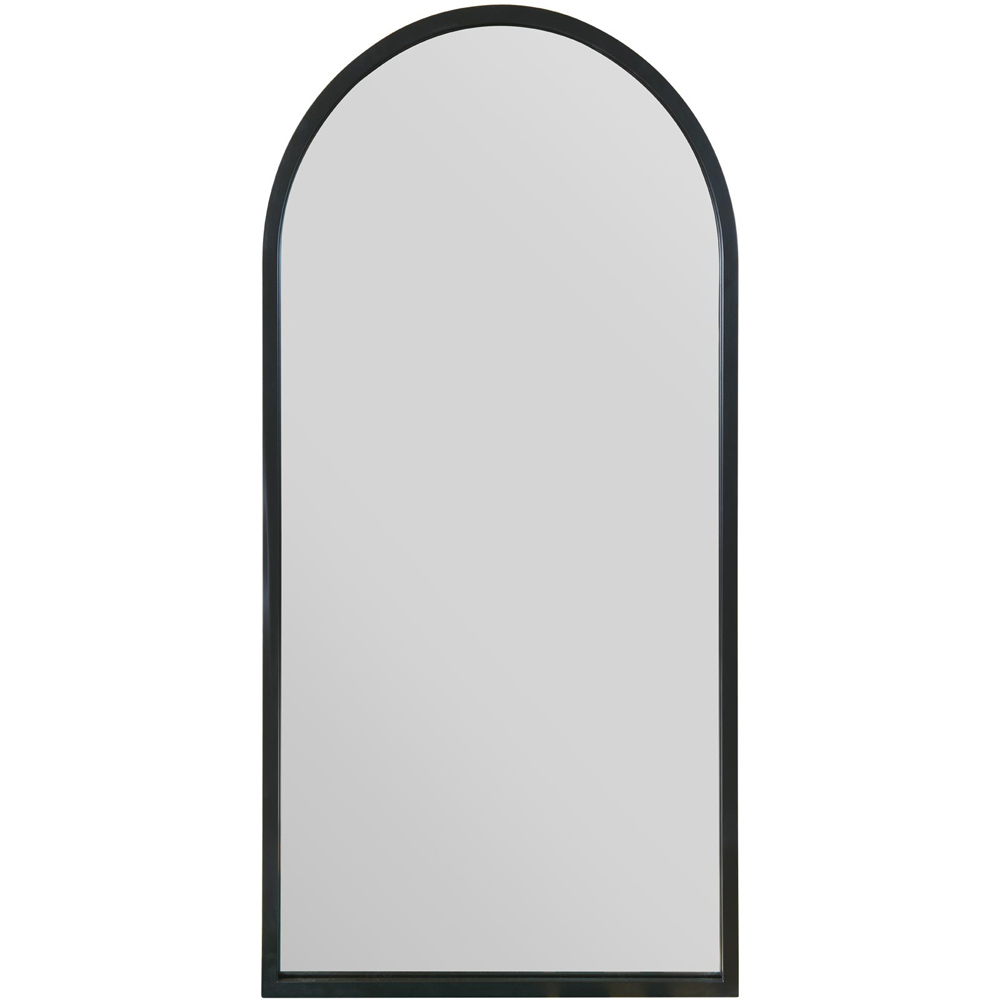 The Arcus Black Arched Wall Mirror 120 x 60cm Image 1