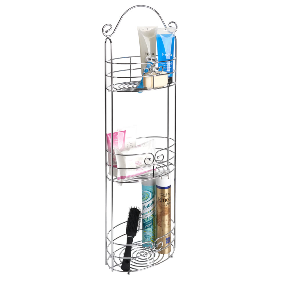Wilko Chrome Plated Floor Tidy Wilko