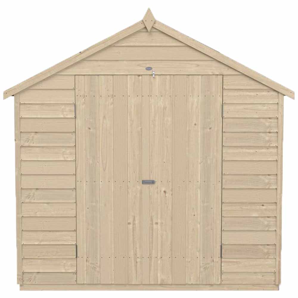 Forest Garden 7 x 5ft Double Door Overlap Pressure Treated Apex Shed Image 5
