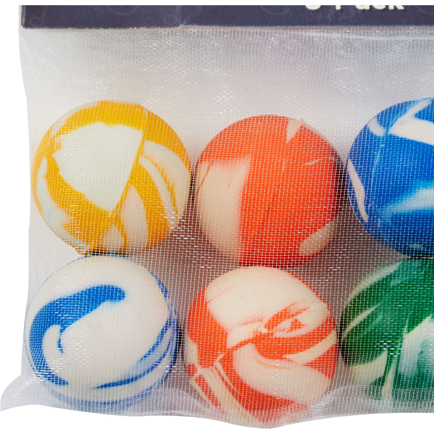 Pack of 8 Bouncy Ball Party Favours - Multicolour Image 2