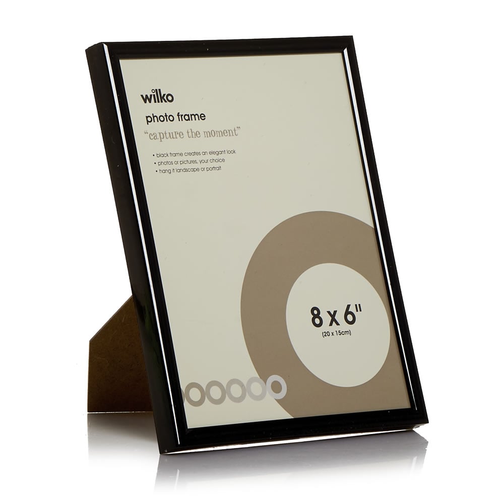 Wilko Black Easy Photo Frame 8 x 6 Inch Image 2