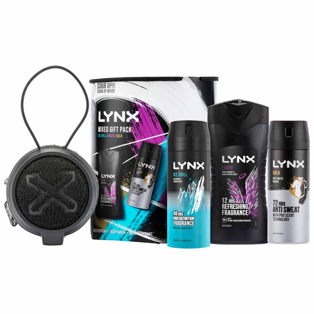 Lynx All Stars Trio & Body Scrub Gift Set Image 2