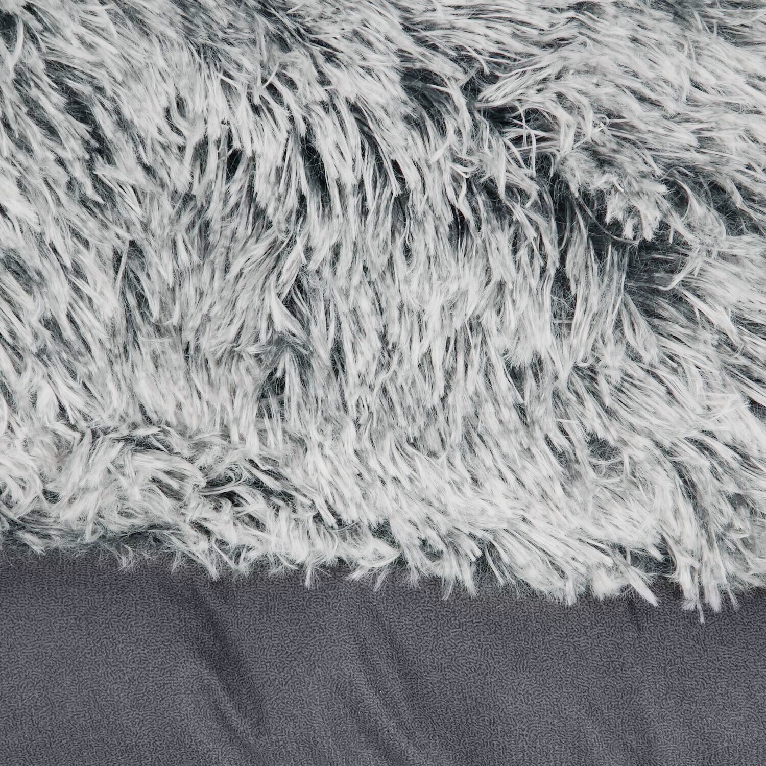 Self Heating Fleece Top Crate Mat Grey Image 3