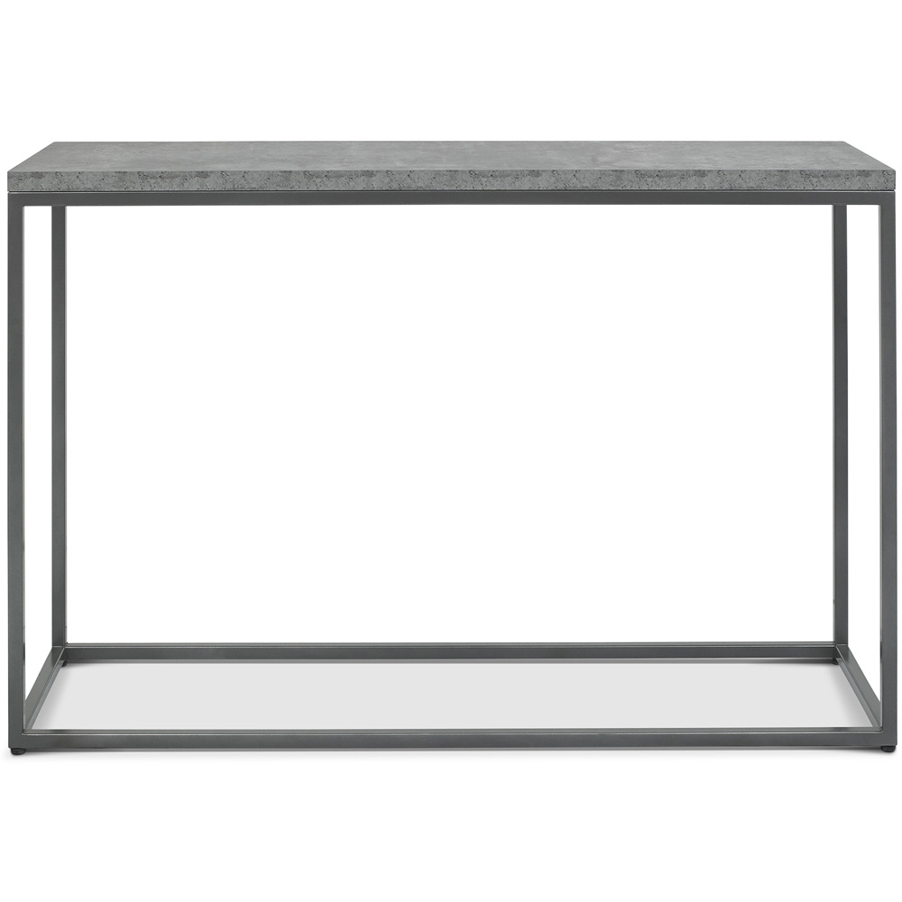 Bentley Designs Renzo Zinc and Dark Grey Console Table Image 3