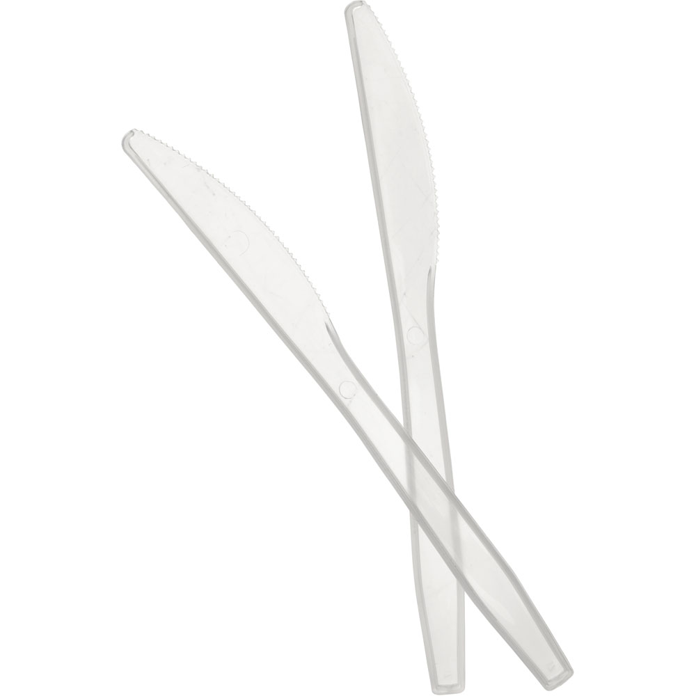 Wilko 30 Pack Reusable Plastic Knives Image 1