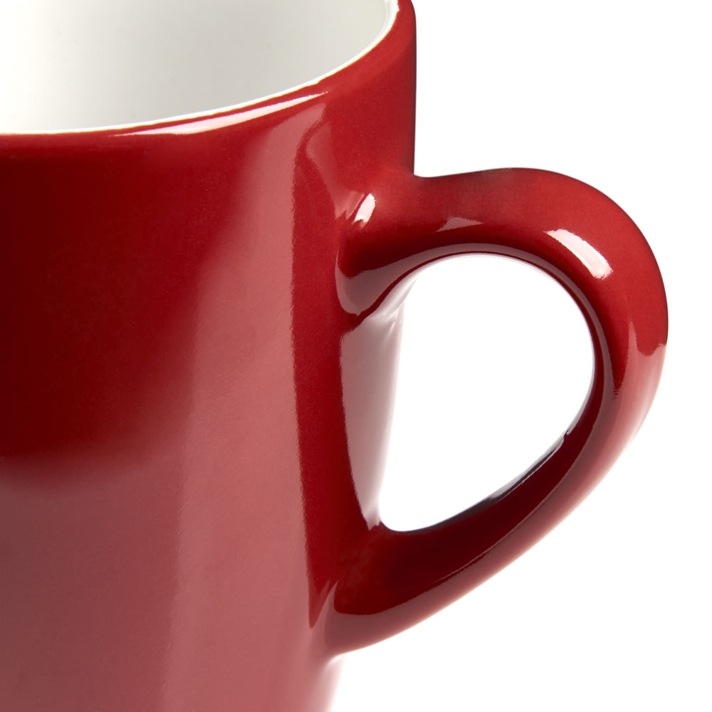 Wilko Colour Play Red and White Mug Image 3