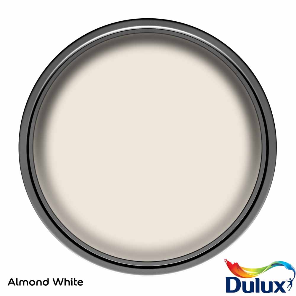 Dulux Walls & Ceilings Almond White Silk Emulsion Paint 2.5L Image 3