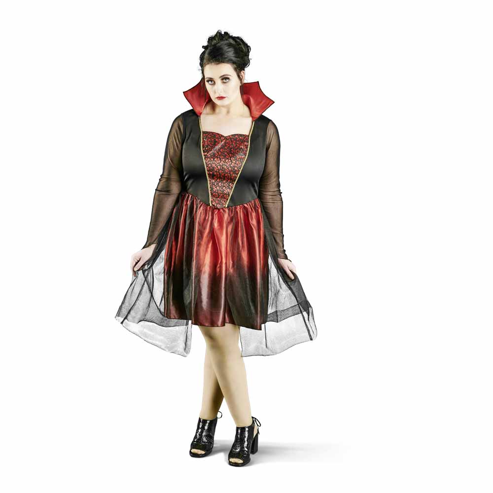 Wilko Halloween Vampiress Costume Size 16-18 Image 1
