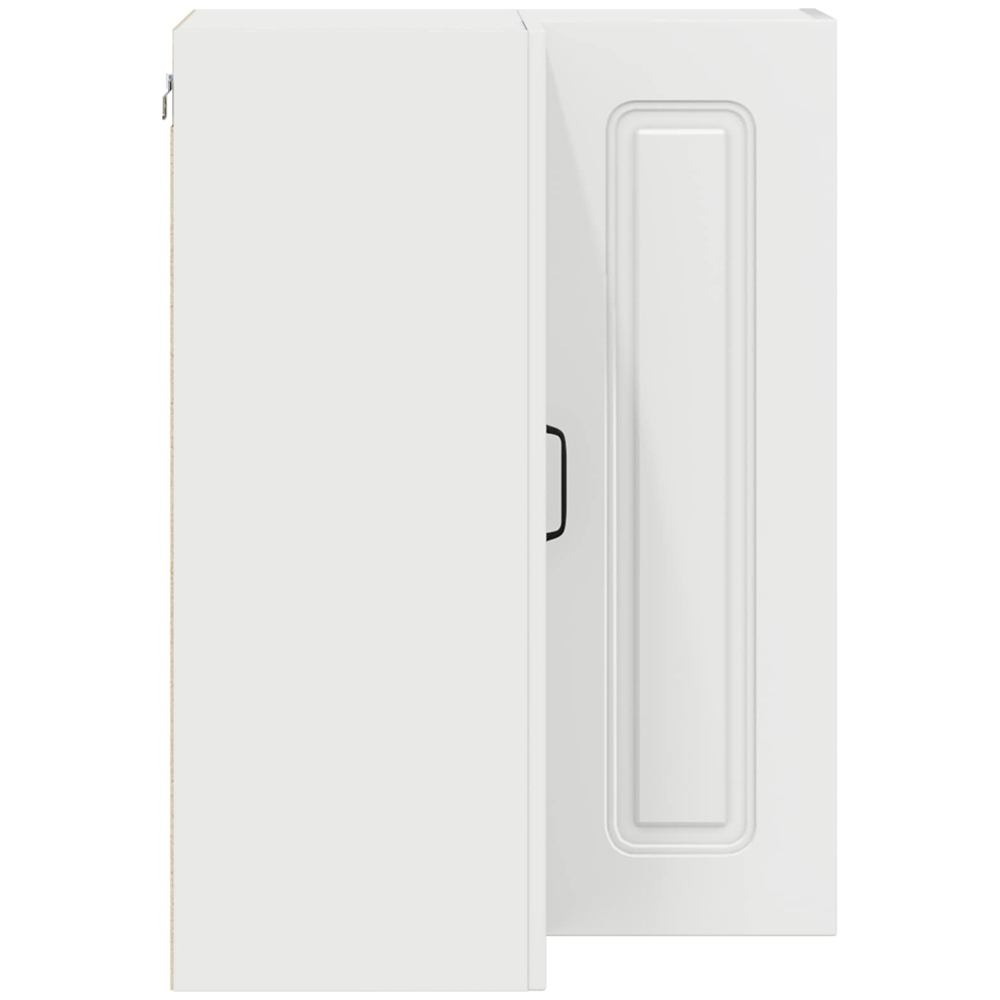 vidaXL 2 Door White Kitchen Wall Corner Cabinet Image 6
