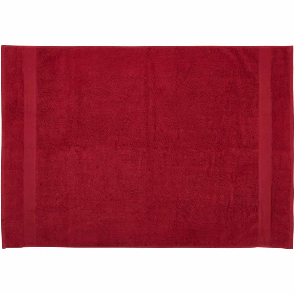 Wilko Supersoft Persian Red Bath Sheet Image 3