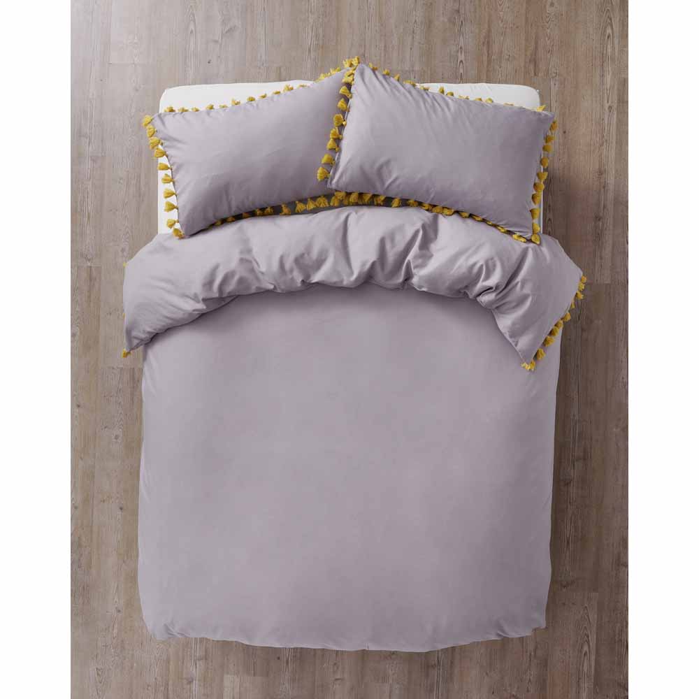 Wilko Tassel Trim Duvet Set King Size Wilko