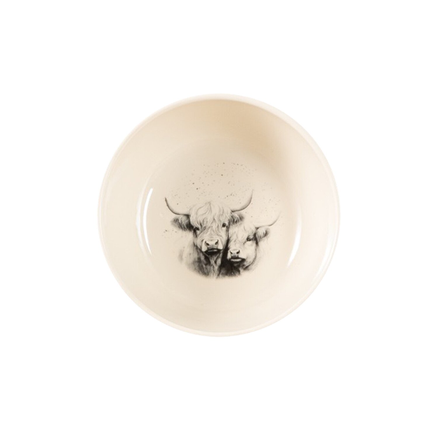 12 Piece Highland Cow Dinner Set Cream Image 5