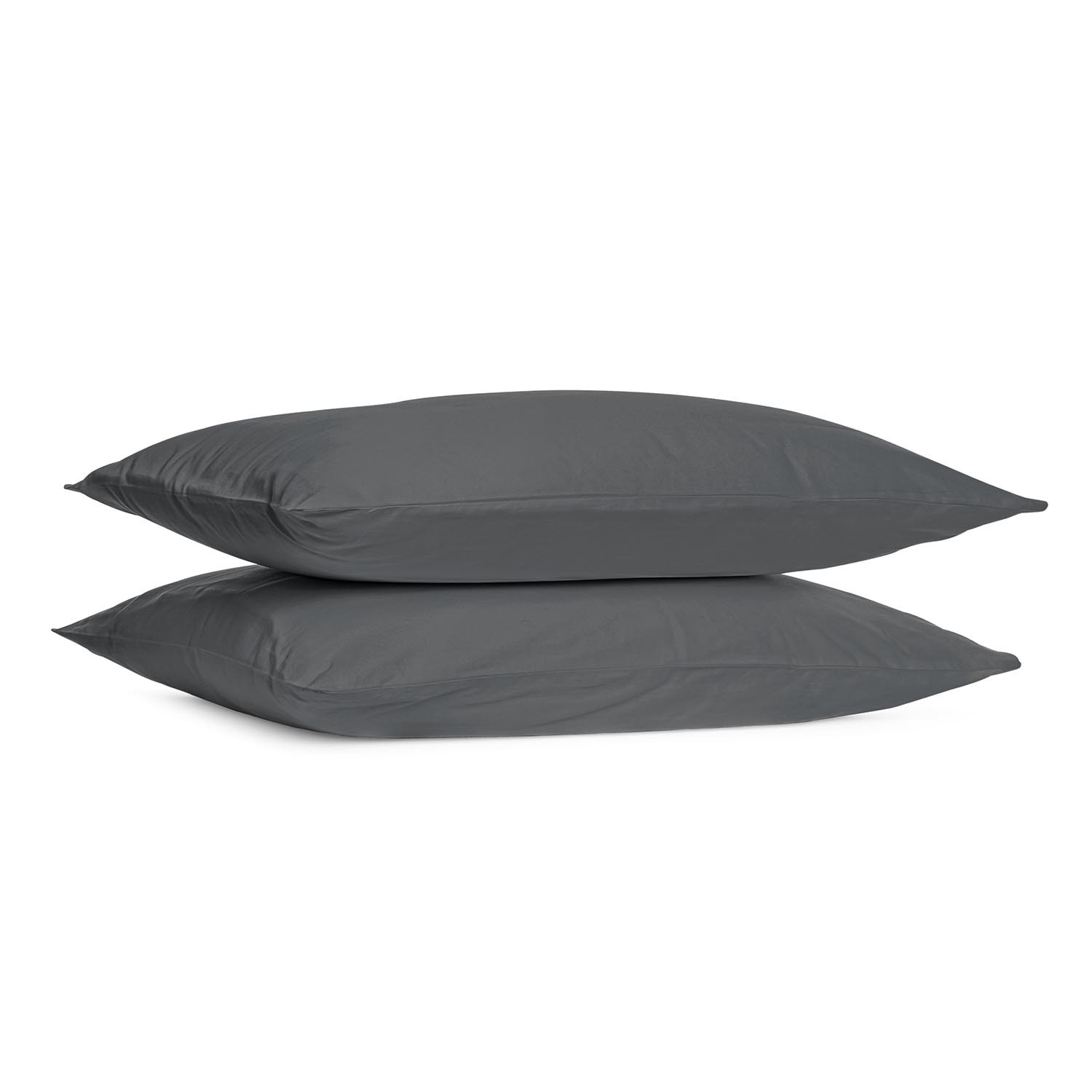 Divante Cotton Housewife Pillowcases 180 Thread Count - Charcoal Image