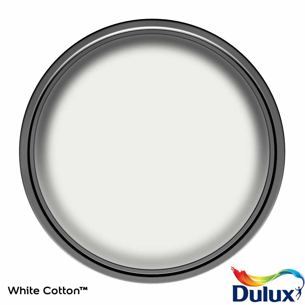 Dulux Simply Refresh One Coat White Cotton Matt Emulsion Paint 2.5L Image 3