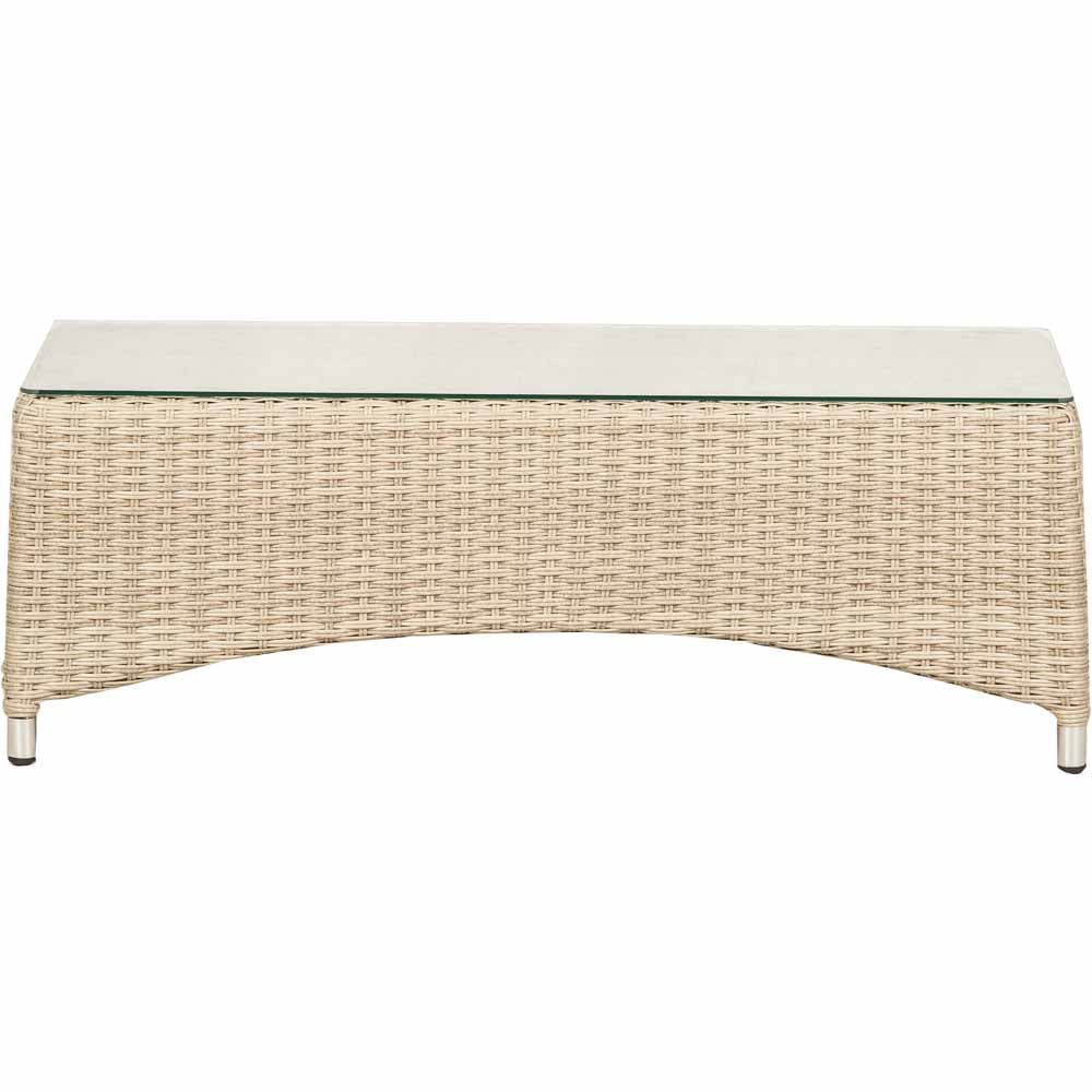 Royalcraft Lisbon Rattan Deluxe 4 Seater Lounging Dining Set Cream Image 9